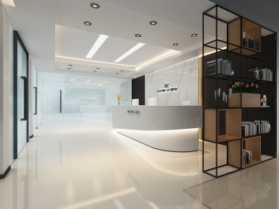 高檔辦公室裝修設計前臺